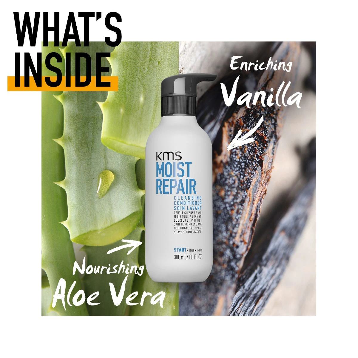KMS MoistRepair Cleansing Conditioner 300ml - Afbeelding 3