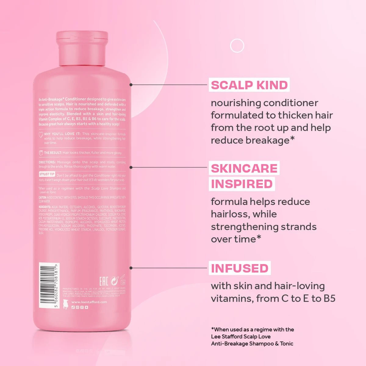 Lee Stafford Scalp Love Anti Breakage Conditioner 250ml - Afbeelding 2
