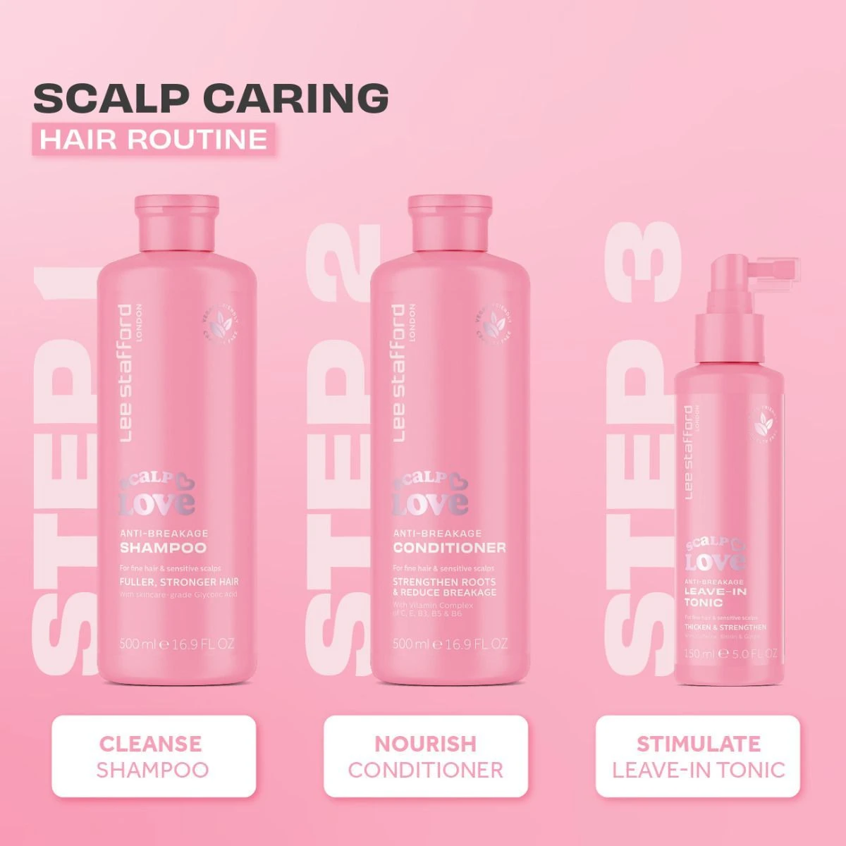 Lee Stafford Scalp Love Anti Breakage Conditioner 250ml - Afbeelding 4