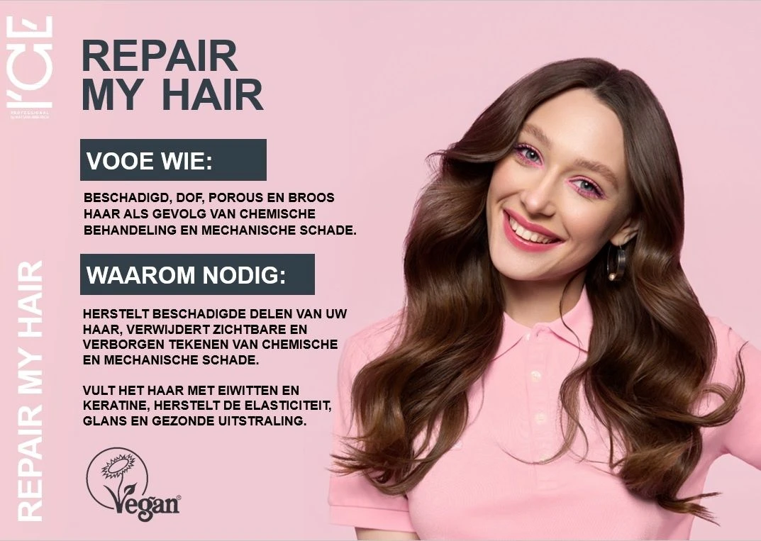 ICE Professional Repair My Hair Shampoo 250ml - Afbeelding 3