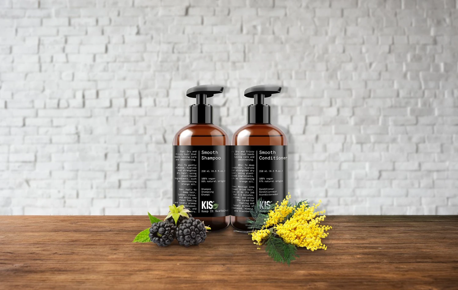 KIS Green Smooth Conditioner 1000ml - Afbeelding 2