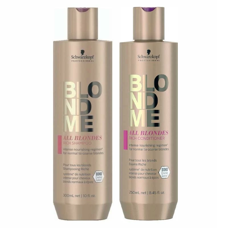 Schwarzkopf Blond Me All Blondes Rich Shampoo 300ml + Conditioner 250ml